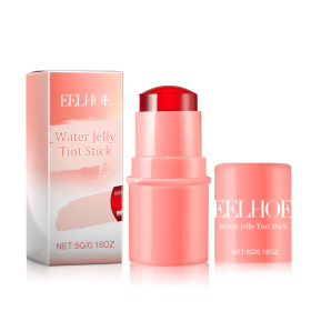 EELHOE Fruit Jelly Blush Lip Gloss Stick Lazy Contouring Even Skin Tone Brightening And Colorful Easy To Apply Lip Gloss Stick (Specification: Coral)