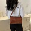 Handbags For Women Shoulder Tote Work Bags Vintage PU Leather Boston Women Small Handbag And Purse Fashion Designer Crossbody Bag Female Casual Travel