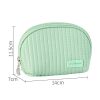 Round Cake Cosmetic Bag, Cosmetic Bag Cute Travel Organizer Pouch Set For Women PU Leather Waterproof Wash Bag, Large Capacity Advanced Feeling